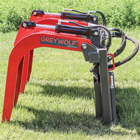 how to make skid steer grapple lighter|quick attach grapple arm.